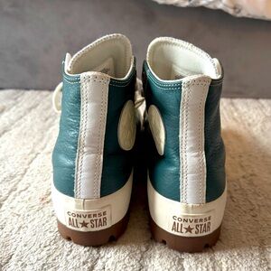 Converse Kids High-Top Sneakers - Teal and White